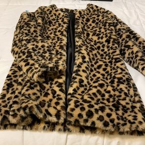 Leopard print Fur Jacket